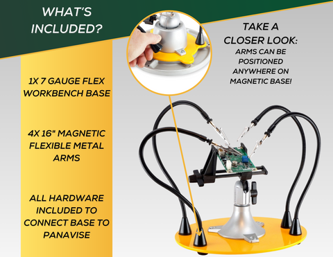 QuadHands Flex Workbench - Add Four Flexible Hands to Your PanaVise
