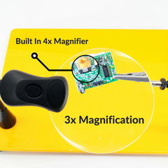 QuadHands LED 3x Magnifier